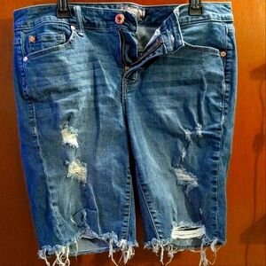 Torrid Distressed Jean Shorts